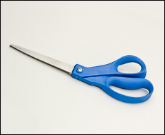 Bent handle stainless steel shears - Lightweight stainless steel shears