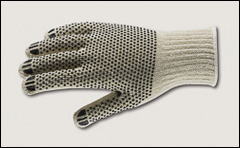 Dotted string knit gloves - Abrasion resistant gloves