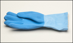 Latex gloves, knit lined - Latex and neoprene gloves