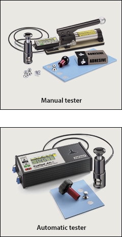 Pull-off adhesion tester