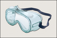 Splash protection goggles